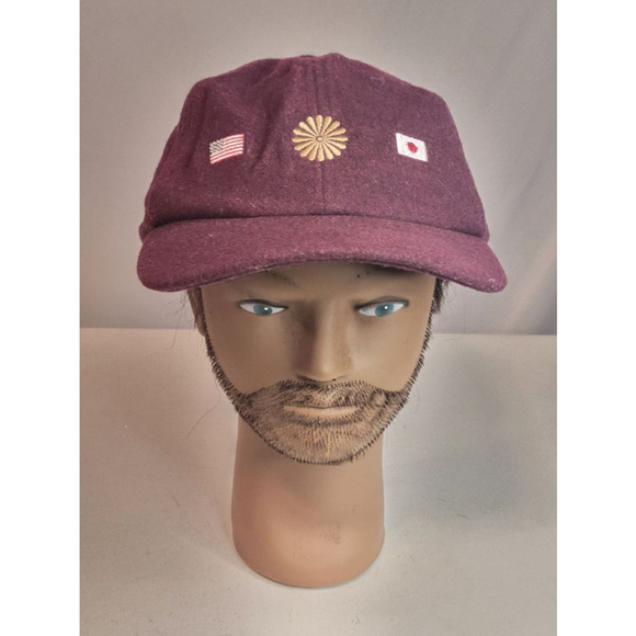 10.Deep Other - Unisex 10.DEEP Maroon Wool Blend Baseball Cap